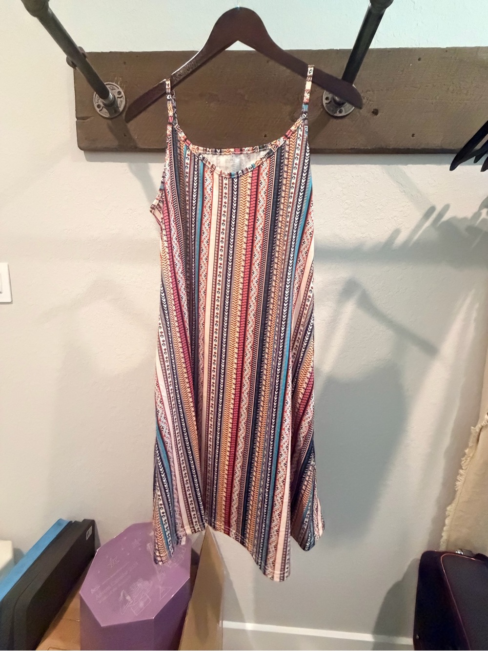 Women’s spaghetti strap dress Summer Beach pocket casual dress